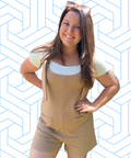 Soft Ribbed Tie Strap Casual Romper